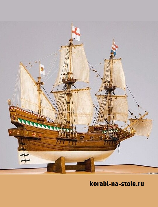 Чертёж модели Каракки Venetian / Венецианской (1500) для сборки и историческая справка