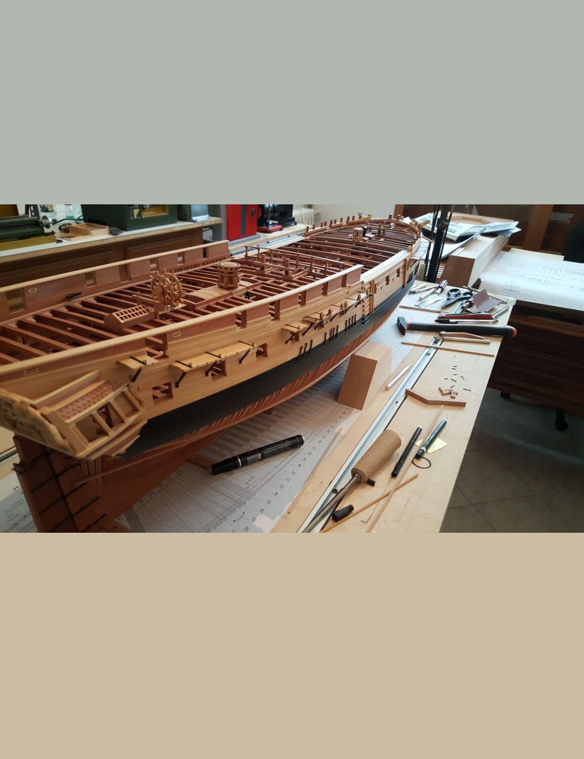 Чертёж модели Фрегата Naiad / Наяда (1797) - для сборки и историческая справка