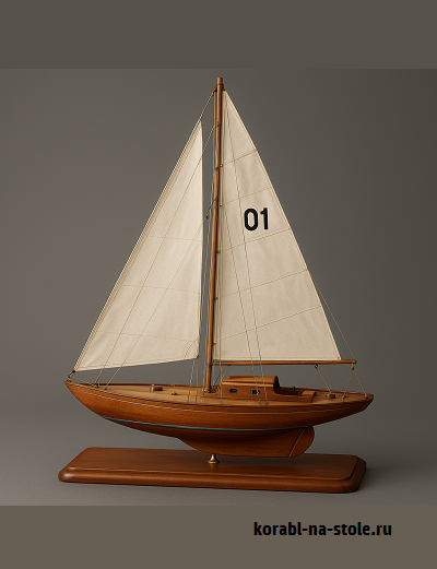 Чертёж модели Спортивной яхты Sailboat MKM 355 Orel (XX) для сборки и историческая справка