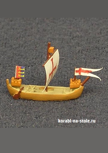 Чертёж модели Неф Sanwich / Сэндвич (XII век) для сборки и историческая справка