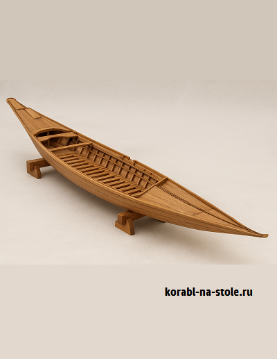 Чертёж модели Вьетнамской гондолы / Gondola Puparin, Venetian (XVII–XVIII) для сборки и историческая справка
