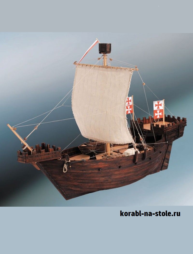 Чертёж модели Когг Hansa / Ганзейский (XIII) для сборки и историческая справка