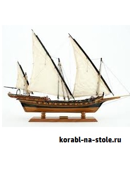 Чертёж модели Шебеки Spanish / Испанской (XVII century) для сборки и историческая справка