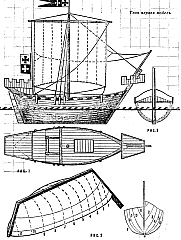 Чертёж модели Когг Danzig / Данциг (XIII) для сборки и историческая справка