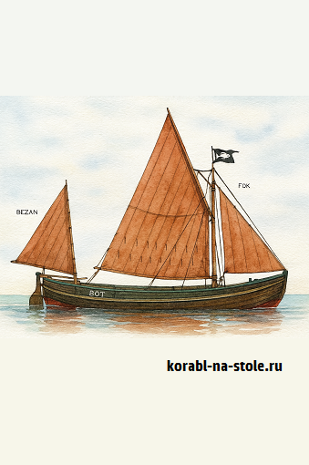 Чертёж модели Китоловой лодки / boat whealer (XVII) для сборки и историческая справка