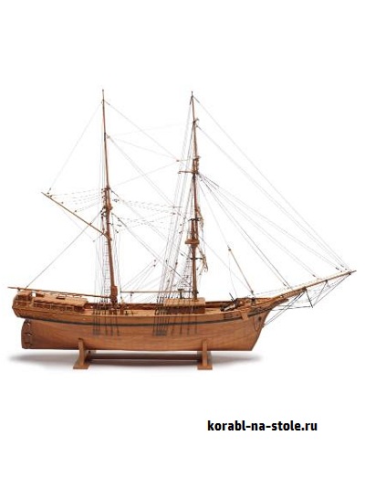 Чертёж модели Бригантина Леон Мари Софи / brigantine Leon Marie Sophie (1880) для сборки и историческая справка