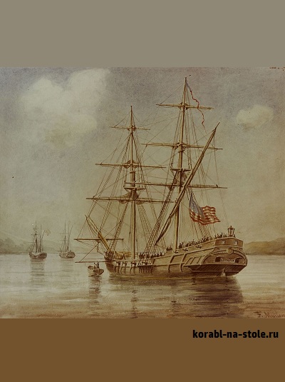 Чертёж модели Брига Лексингтон / brig USS Lexington (1777) для сборки и историческая справка