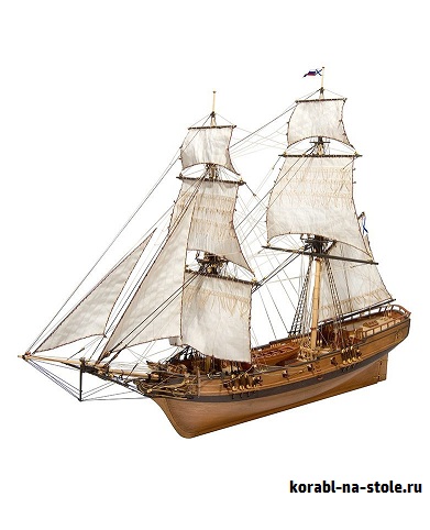 Чертёж модели Брига Феникс / brig Fenix (1714) для сборки и историческая справка