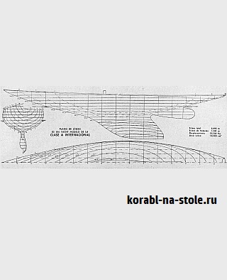 Чертёж модели Яхта Класса А / Yacht Class A для сборки и историческая справка