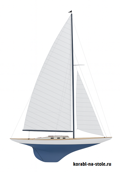 Чертёж модели Парусной яхты R.BOAT «Пайрэт» sail yacht R.BOAT PIRATE для сборки и историческая справка