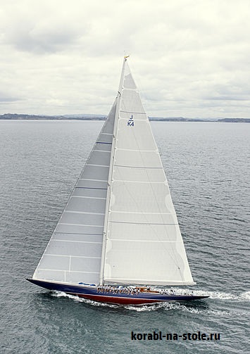 Чертёж модели Яхты «Эндеавор» класса J / Yacht Endeavour J-Class для сборки и историческая справка