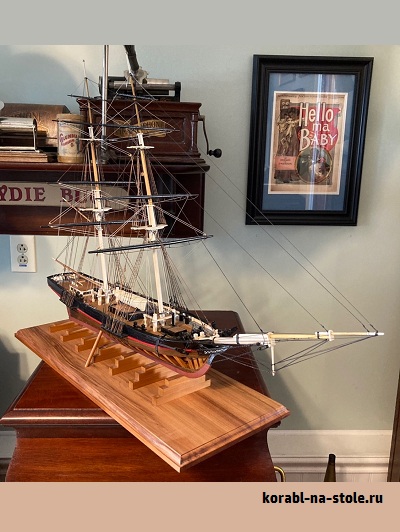 Чертёж модели Брига Малек Адхель / Brig MALEK ADHEL (1840) для сборки и историческая справка