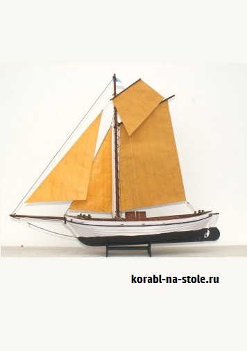 Чертёж модели Рыболовное судно Quatze Hildegard fishing boat (1918) для сборки и историческая справка