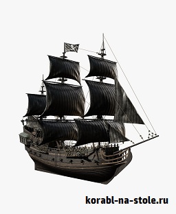 Чертёж модели Галеона «Чёрная жемчужина» / Galleon Black Pearl для сборки и историческая справка
