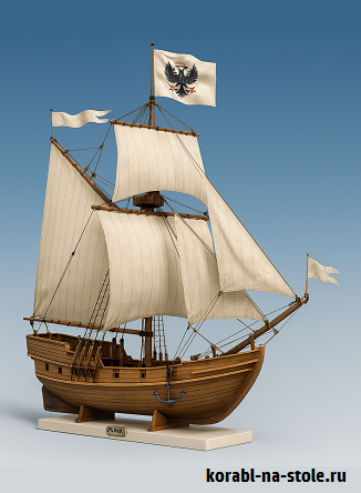 Чертёж модели Яхты Курфюршеская / Churfurstliche Yacht (1694) для сборки и историческая справка