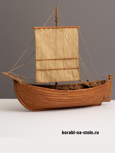 Чертёж модели Шведского торгового судна / Trading vessel Sweden (XIIIc) для сборки и историческая справка