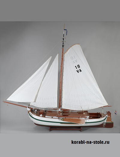 Чертёж модели Боера Hasselter Aak boeier для сборки и историческая справка