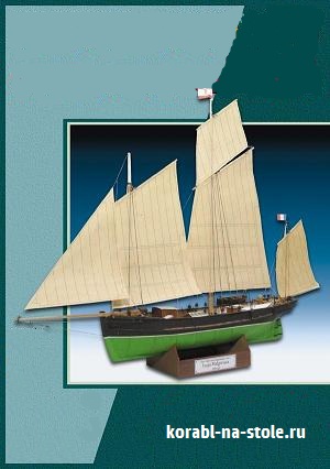 Чертёж модели Люгера Lucja Malgorzata Lugger (1882) для сборки и историческая справка