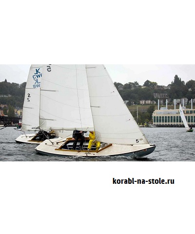 Чертёж модели Яхты Блэнчард-младший «Нокаутэбoут» / BLANCHARD JR KNOCKABOUT для сборки и историческая справка