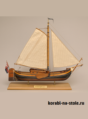 Чертёж модели Боера Tjalk boeier (XVIIc) для сборки и историческая справка