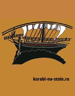 Чертёж модели Греческого торгового судна / Trading vessel Greek (VI до н. э.) для сборки и историческая справка
