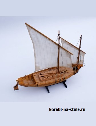 Чертёж модели Люгера Reyushka Astrakhan Volga lugger для сборки и историческая справка