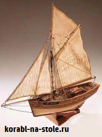 Чертёж модели Рыболовного судна Le Camaret Fishing boat (XX) для сборки и историческая справка